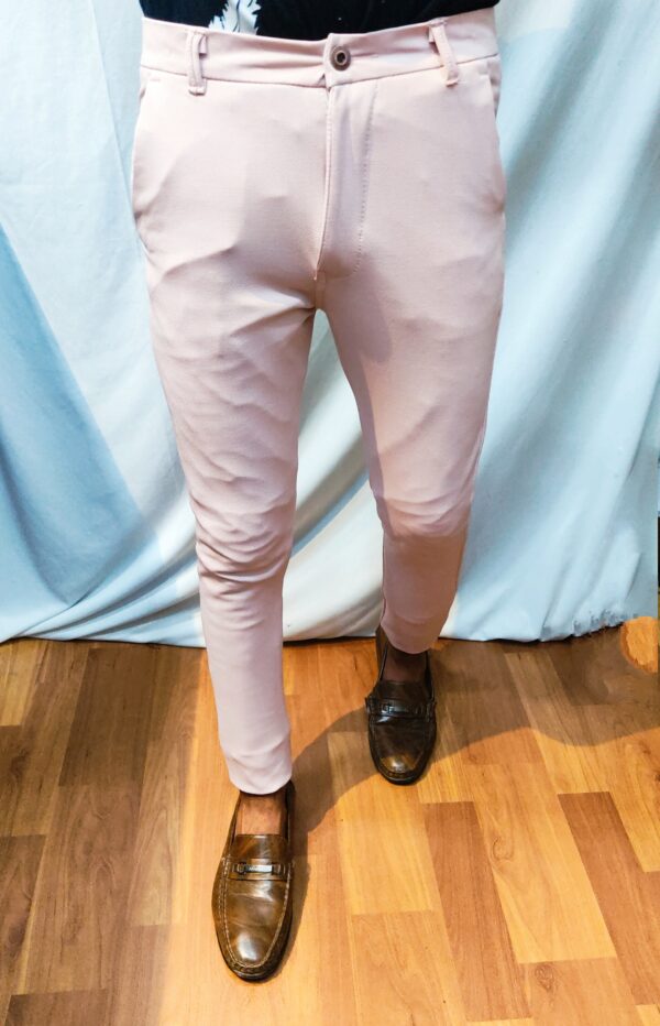 Pink Branded Popcorn Pants For Men
