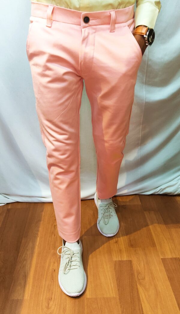 Pink Lycra Pant for men