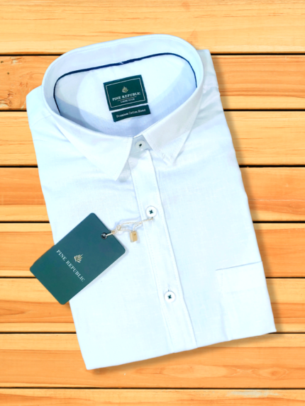 Pine Republic Pure Cotton White SHirt