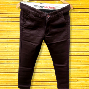 Chocolate Branded Cotton Pants For Men