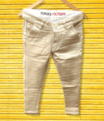 Golden Branded Cotton Pants For Men
