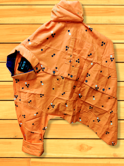 Orange Trendy Printed Shirt