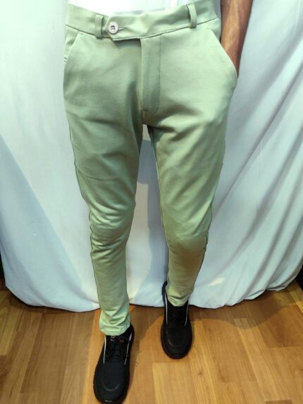 Lite Green Lycra Pant for men