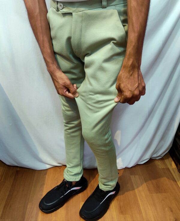 Lite Green Lycra Pant for men