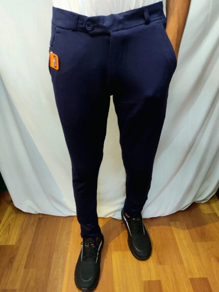 Blue Lycra Pant for men