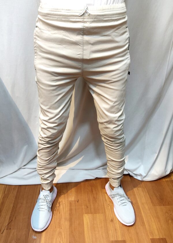 Branded Twill Lycra Trackpants
