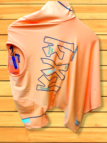 Orange Imported Half Sleeves T-shirt for Men