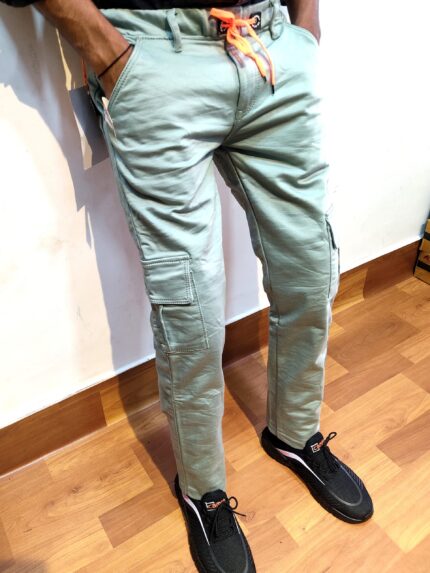 Blue Cotton Joggers for Men