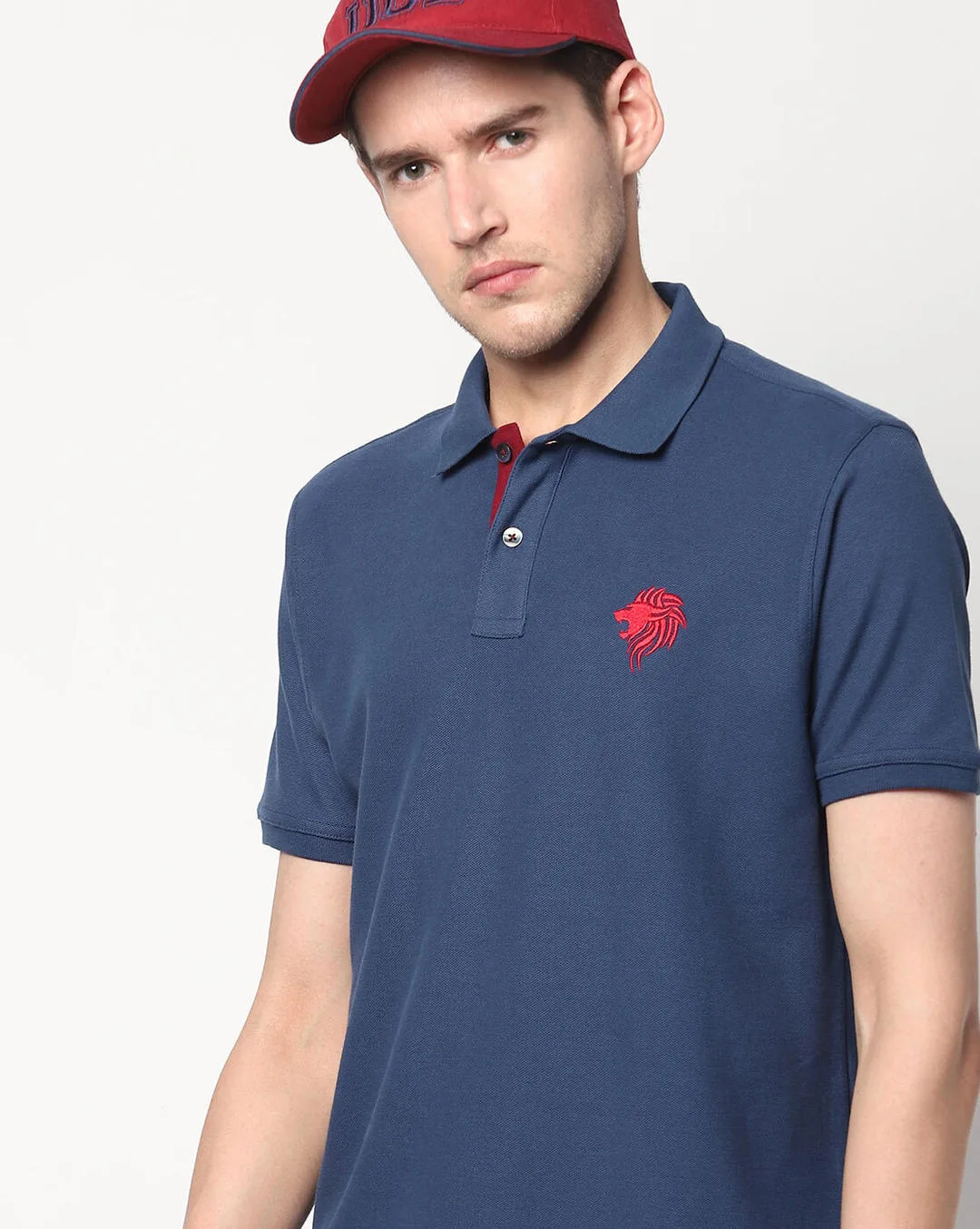 Netplay Original Blue Polo T-Shirt for Men Breathable Fabric