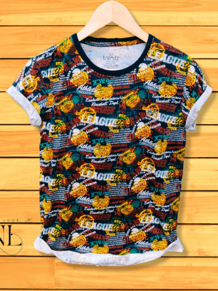 Printed Half Sleeve T-Shirt for Men Trendy Graphic Tees