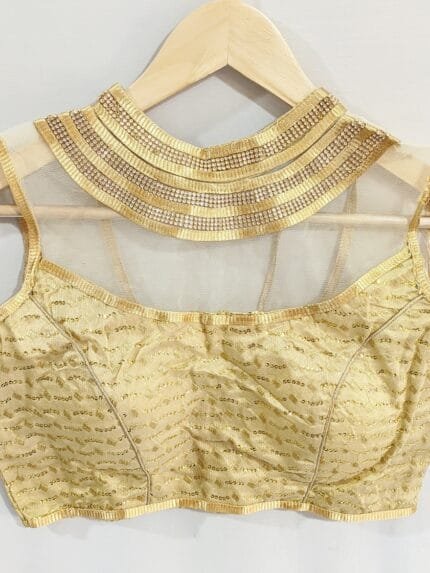 Embroidered Golden Blouse