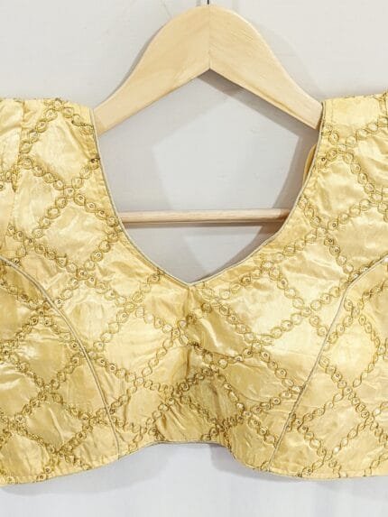 Embroidered Golden Blouse
