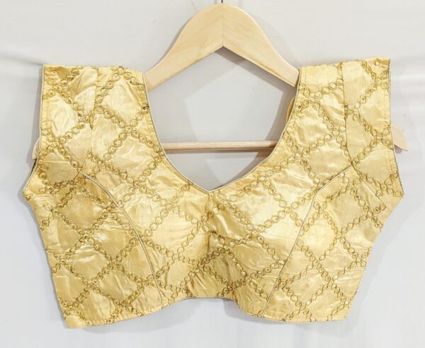 Embroidered Golden Blouse