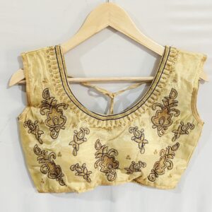 Embroidered Golden Blouse