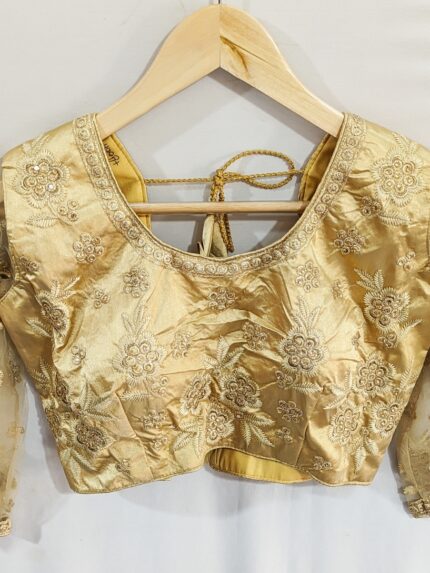 Embroidered Golden Blouse