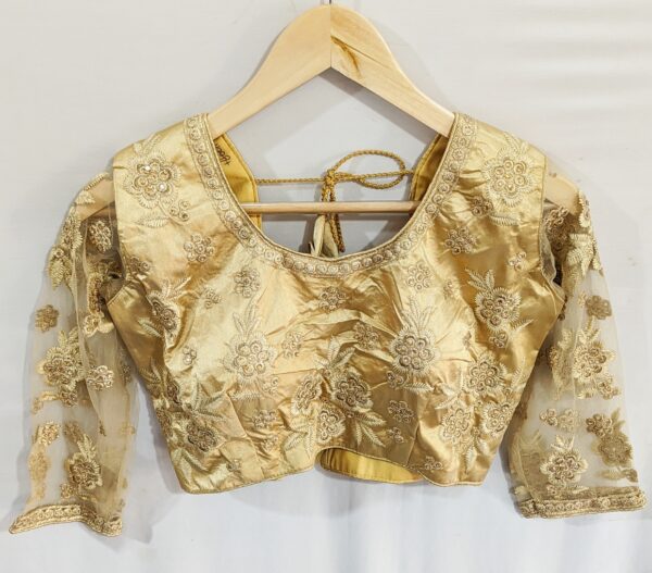 Embroidered Golden Blouse