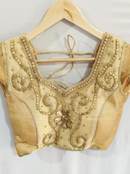 Embroidered Golden Blouse