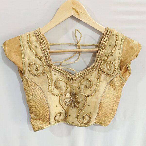 Embroidered Golden Blouse