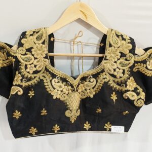 Embroidered Black Blouse