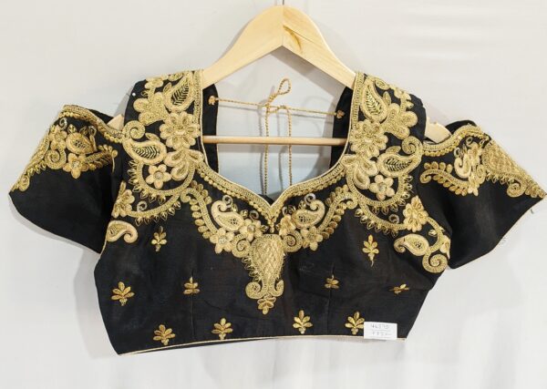Embroidered Black Blouse