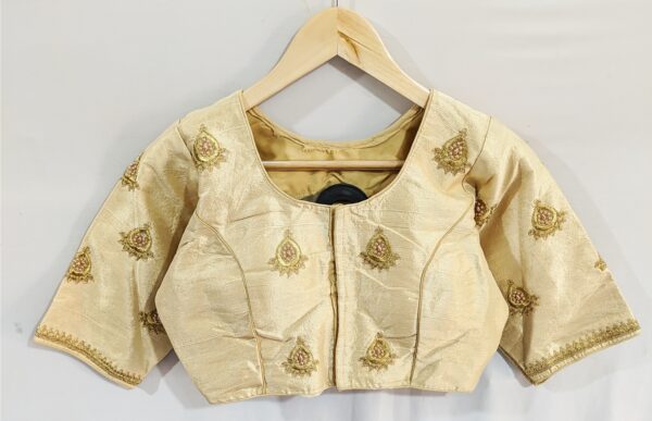 Embroidered Golden Blouse