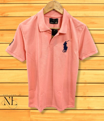 Pink Polo T-shirt for Men