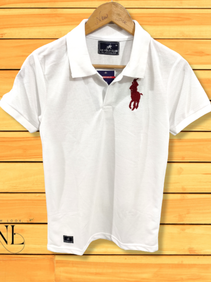 White Polo T-shirt for Men