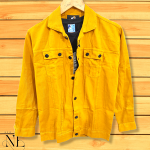 Yellow Denim Jacket For Men