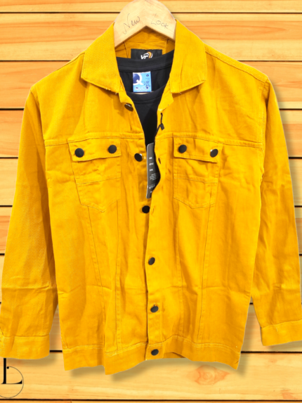 Yellow Denim Jacket For Men