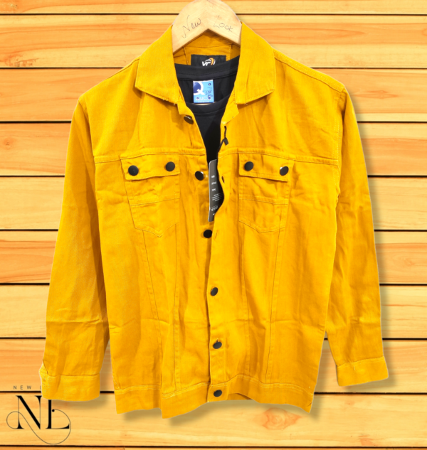Yellow Denim Jacket For Men