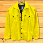 yellow Denim Jacket For Men