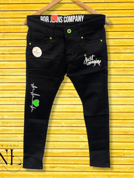 Black Funky Jeans for Men