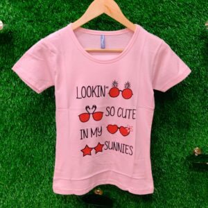 Girls Half Sleeves T-shirt