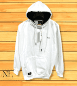 Stylish White Hoodie for Men Premium Fleece Winter Fashion