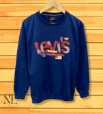 Royal Blue Levi's Sweatshirt for Men - Soft Fleece Fabric