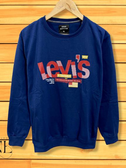 Blue Levis Sweatshirt for Men