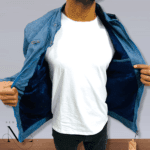 Blue Leather Jacket For Men