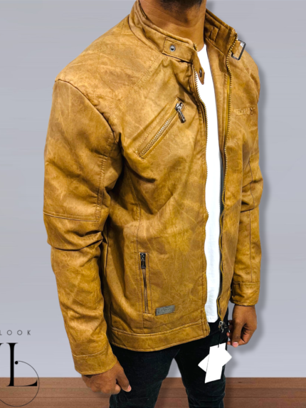 Yellow Leather Jacket For Men