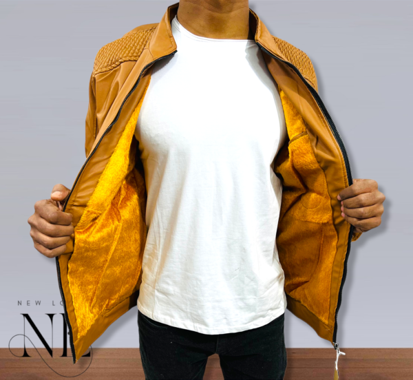 Yellow Leather Jacket For Men