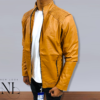 Yellow Leather Jacket For Men