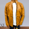 Yellow Leather Jacket For Men