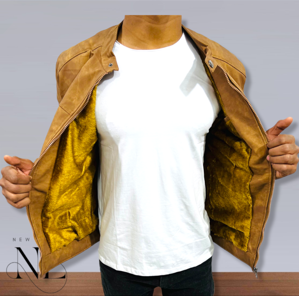 Yellow Leather Jacket For Men