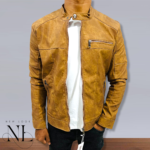 Yellow Leather Jacket For Men