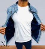 Blue Leather Jacket For Men