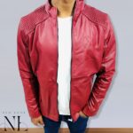 Red Leather Jacket For Men