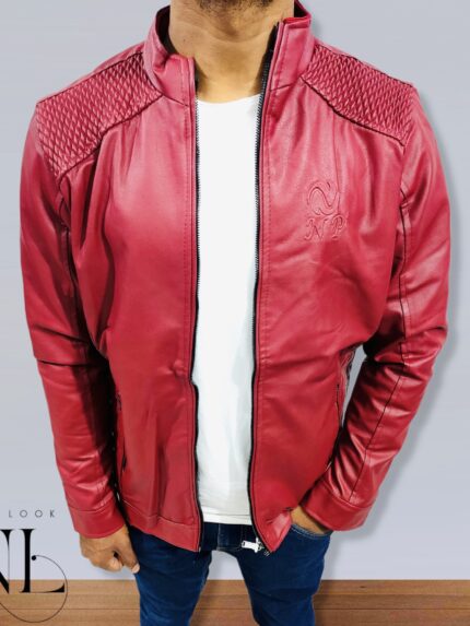 Red Leather Jacket For Men