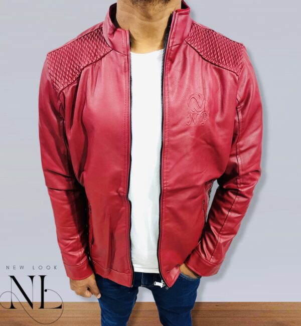 Red Leather Jacket For Men