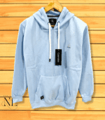 Men's Blue Hoodie - Premium Fleece | Slim Fit