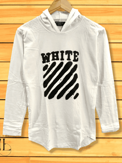 White Printed Hoodies for Men | Trendy Designs