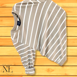 Cream Stripe T-shirt for men